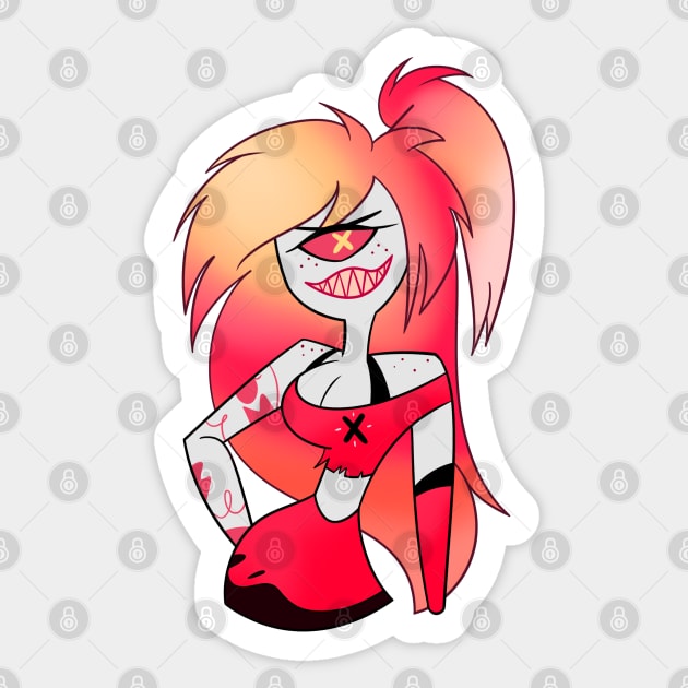 Hazbin Hotel: Cherry Bomb Sticker by V.A. Fox Designs